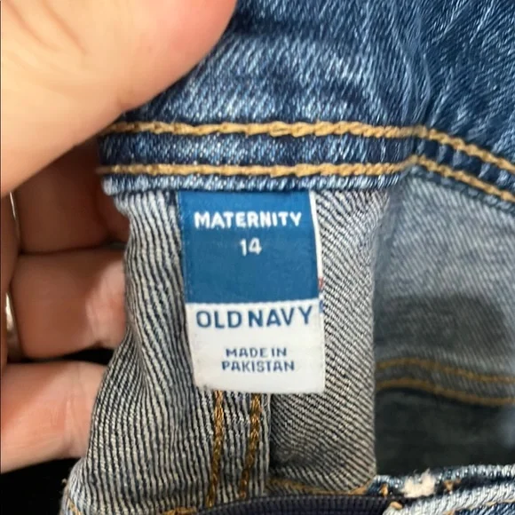 Old Navy Maternity Size 14 Stylish Blue Denim Overalls - Picture 5 of 8